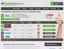 Tablet Screenshot of aktiendepot.net